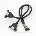 USB-3.0 Dual Panel Mount 2ports 2ports bis 20pin Kabel
